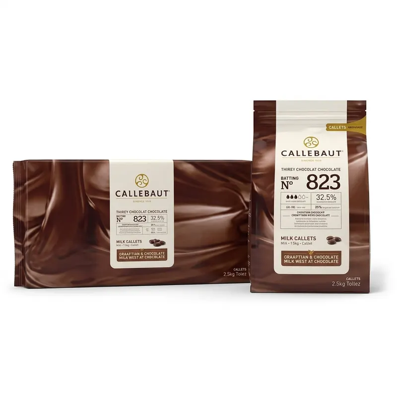 Mléčná čokoláda Callebaut 823 33,6 % 2,5 kg