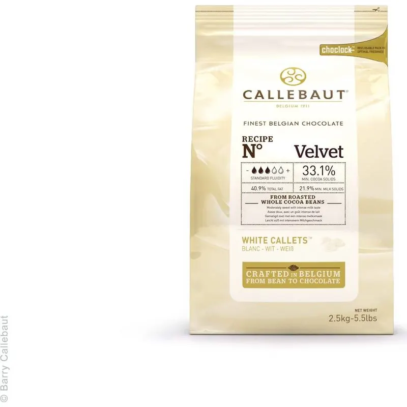 Bílá čokoláda Velvet ve velkém balení 2,5 kg