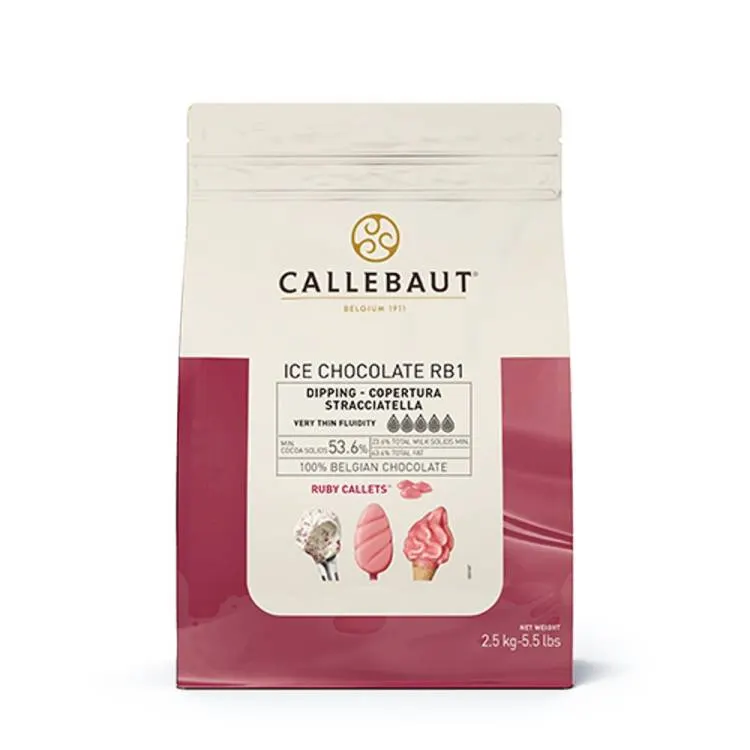 Ruby čokoláda na polévání Ice Callebaut 2,5 kg