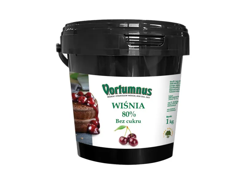 Třešňová ovocná náplň v gelu bez cukru 80 % ovoce 1 kg