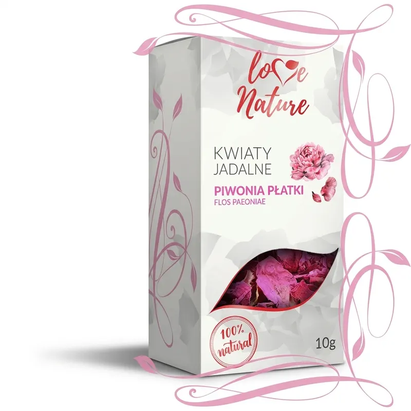 Jedlé sušené okvětní lístky pivoňky 10 g