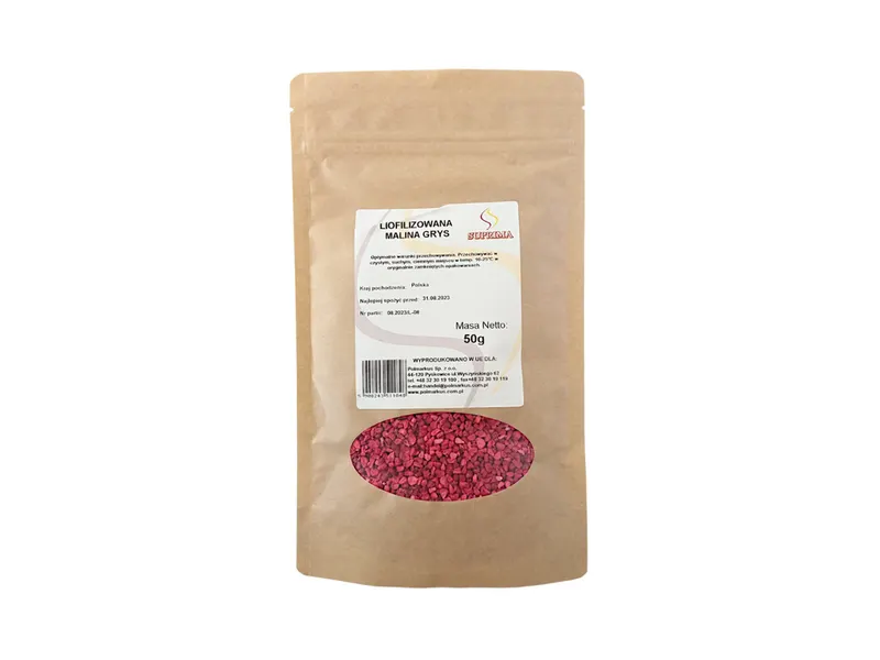 Lyofilizované maliny drcené 50 g