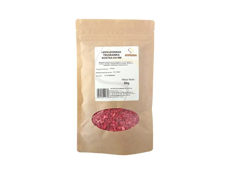 Lyofilizované jahody v kostkách 50 g