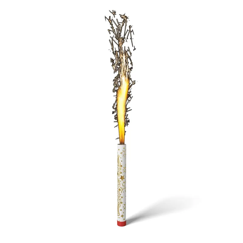 Dortová fontána zlatá střední 18 cm, 4 ks