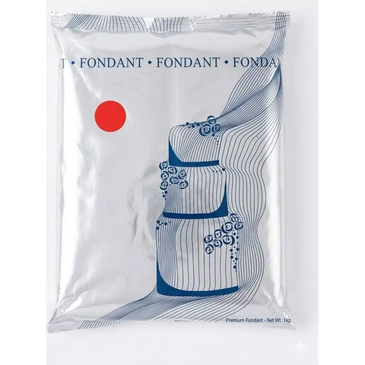 Potahovací hmota K2 na dorty, červená, 1 kg