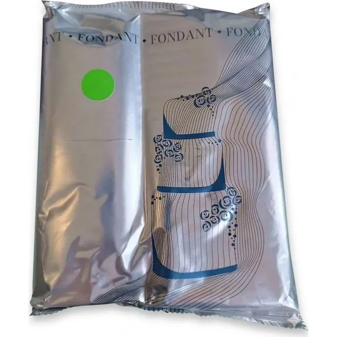 Potahovací hmota K2 na dorty, zelená, 1 kg