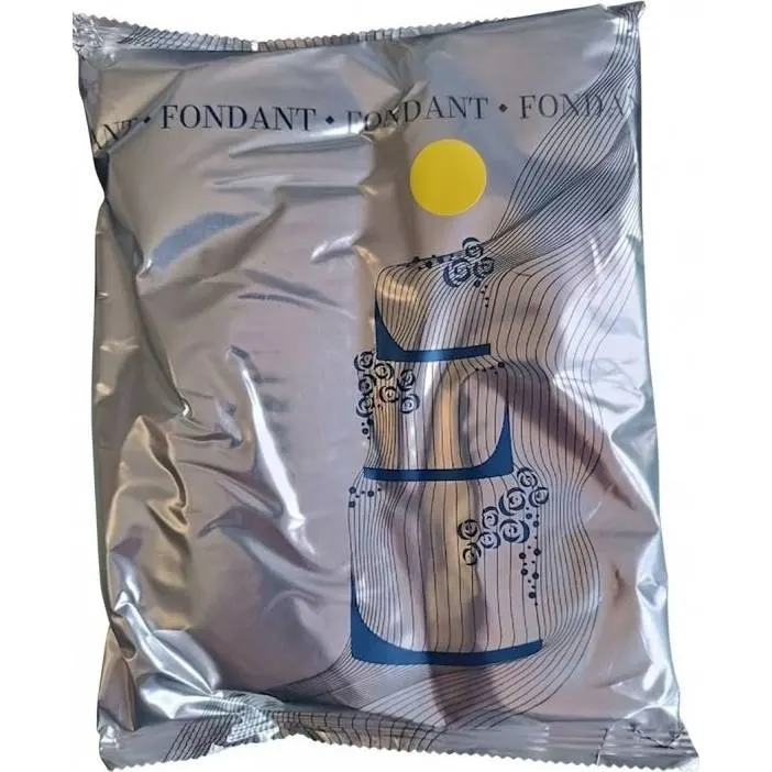 Potahovací hmota K2 na dorty, žlutá, 1 kg