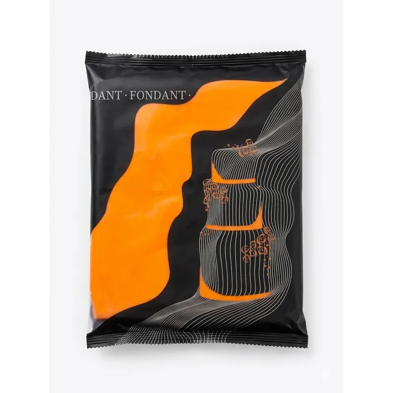 Potahovací hmota K2 na dorty, oranžová, 1 kg