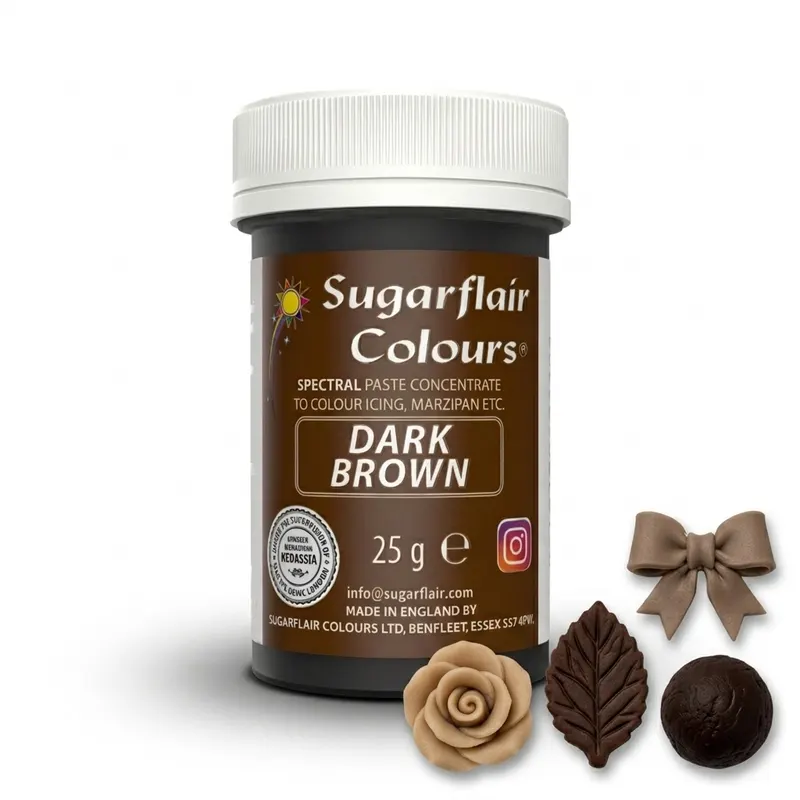 Gelová barva tmavá hnědá (dark brown) 25g