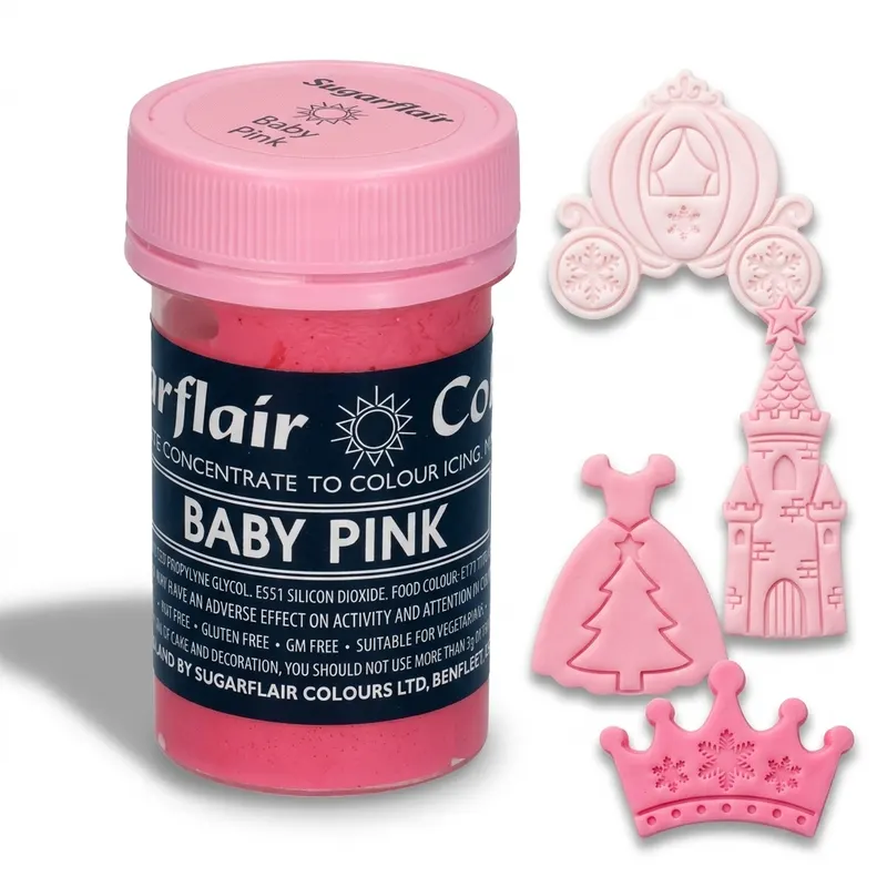 Gelová barva pastelová růžová (baby pink) 25 g