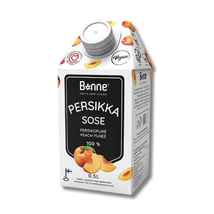 Ovocné pyré broskev 100% 0,5 l