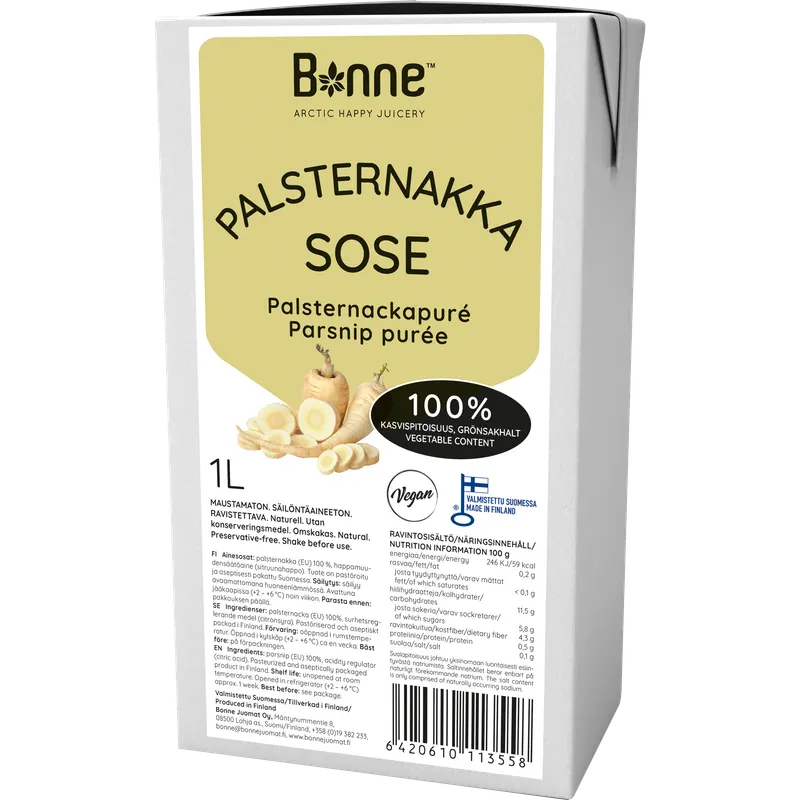 Pastinákové pyré 100 % pastinák 1 l