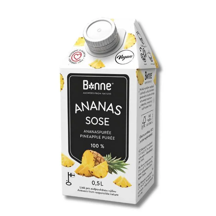 Ovocné pyré ananas 100 % 0,5 l