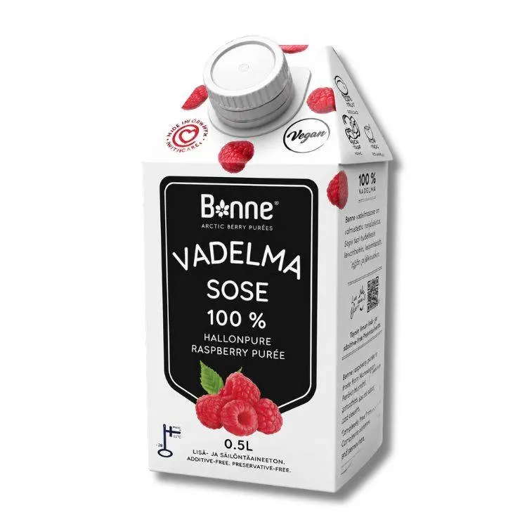 Ovocné pyré malina 100% 0,5 l