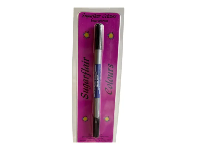Jedlý fix oboustranný Sugarflair Berry Blue, dva hroty