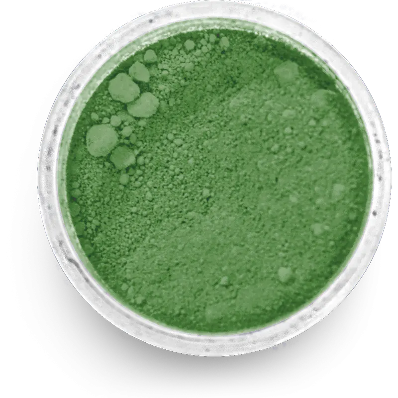 Prachová barva zelená natural green, 5 g