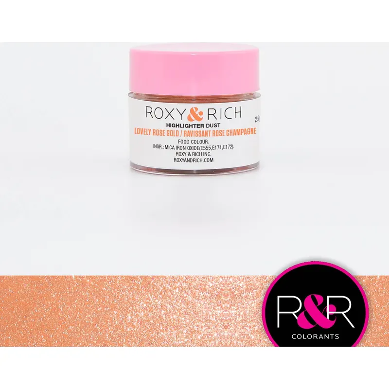 Prachová metalická barva Highlighter lovely rose gold 2,5 g