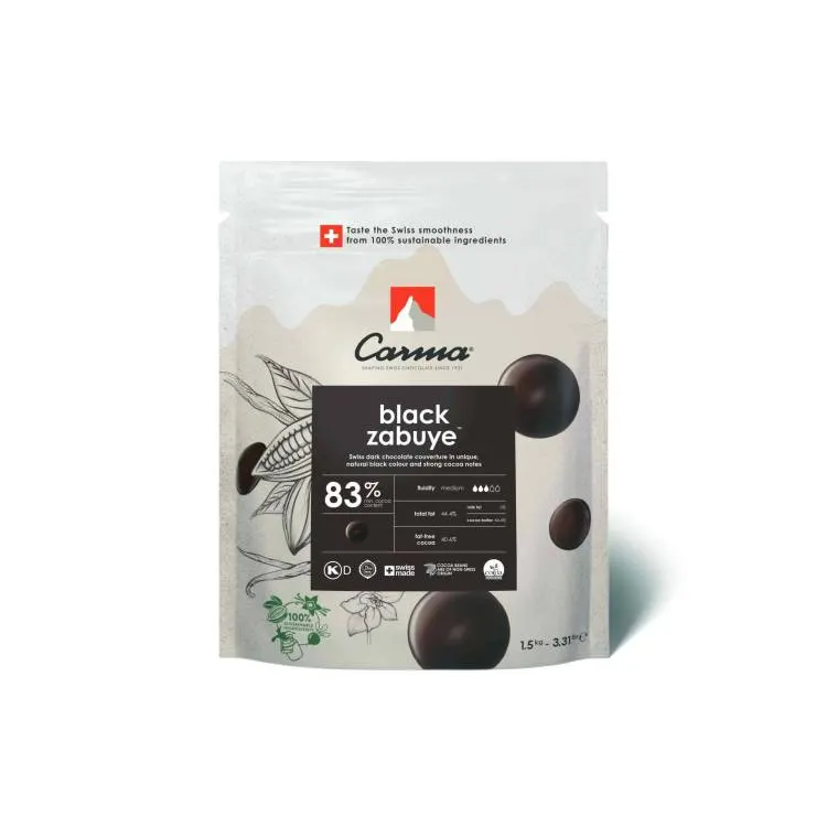 Hořká čokolada Carma Black Zabuye 83 % 1,5 kg