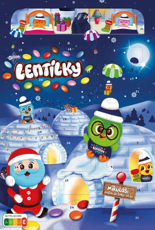 Orion Lentilky Adventní kalendář 193,9 g