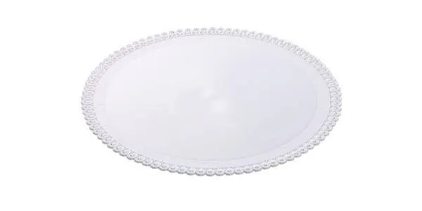 Podložka pod dort plastová bílá kulatá 26 cm