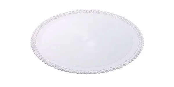 Podložka pod dort plastová bílá kulatá 28 cm