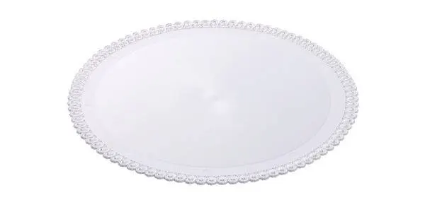 Podložka pod dort plastová bílá kulatá 30 cm