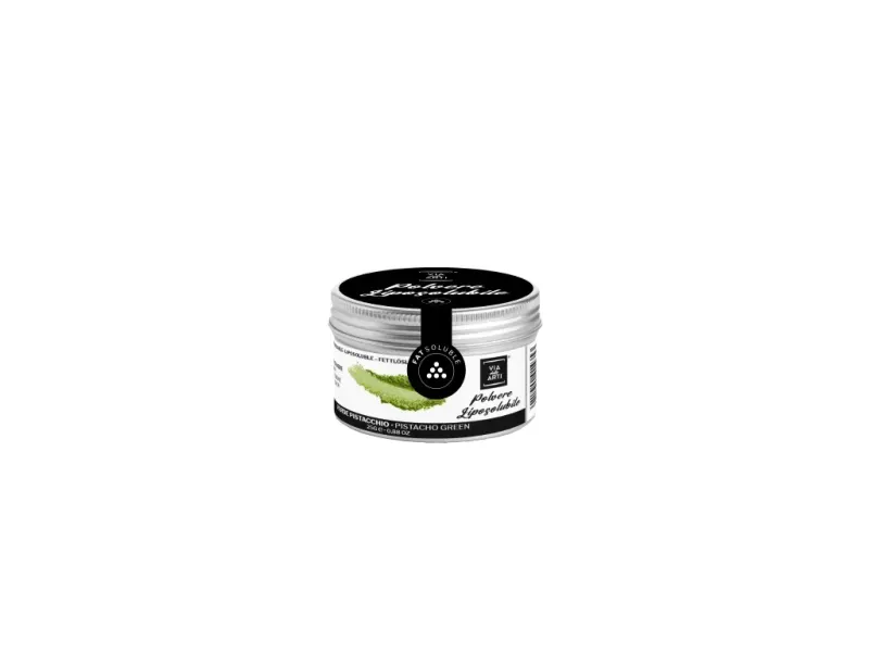 Prachová jedlá barva Pistachio, zelená, matná, 25 g