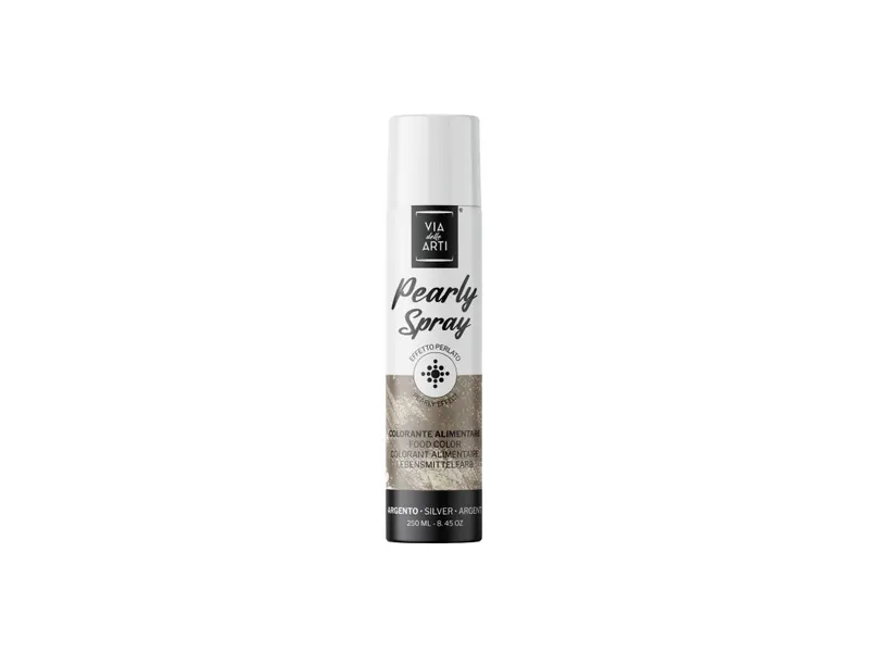Perleťová barva ve spreji stříbrná 250 ml
