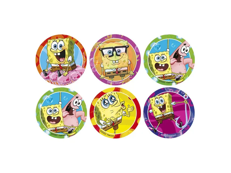 Cukrová dekorace na sušenky Spongebob 12 ks
