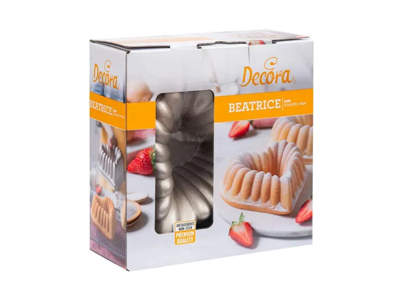 Forma na mini bábovky srdce z litého hliníku