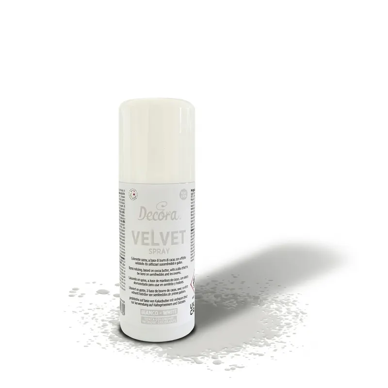 Sametový sprej bílý na mražené dezerty 100 ml