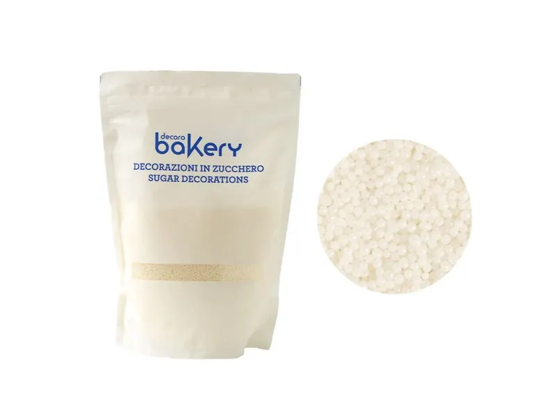 Bílé cukrové perly mini 1 kg