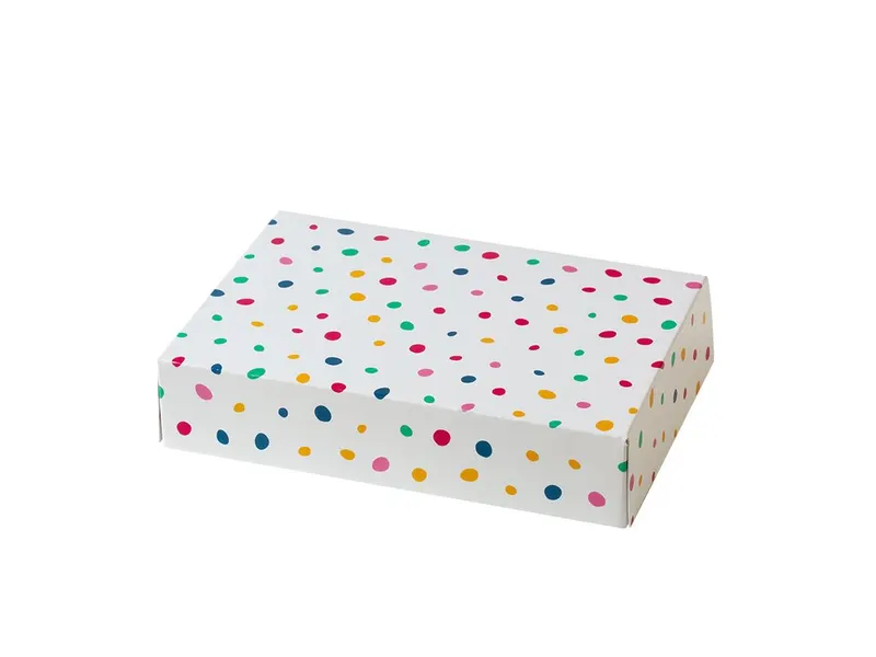 Krabice na zákusky puntíky Decora 23,5 × 16 × 5 cm