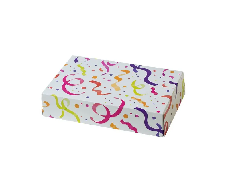 Krabice na zákusky Decora konfety 23,5 × 16 × 5 cm
