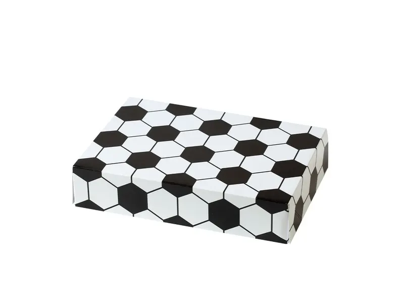 Krabice na zákusky s motivem fotbal 23,5 × 16 × 5 cm