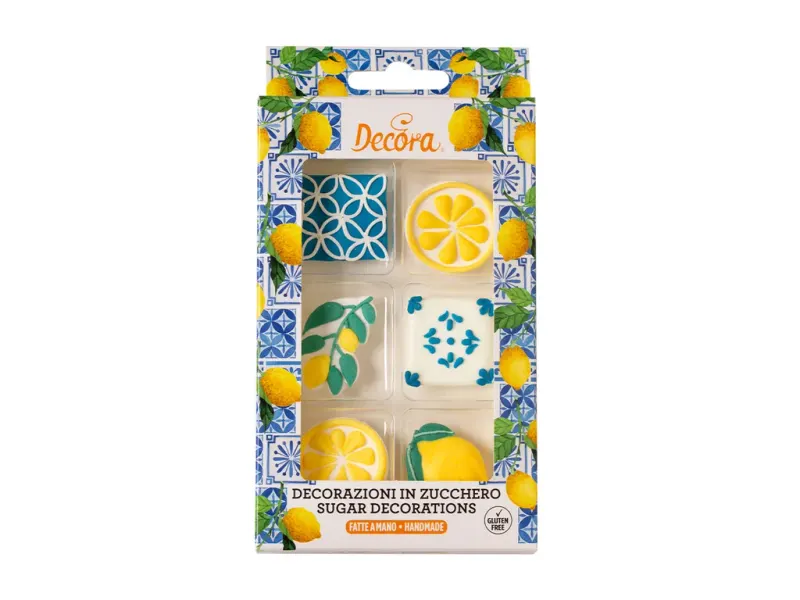 Decora cukrové ozdoby Amalfi, 6 ks