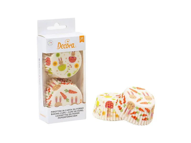 Košíčky na muffiny Decora velikonoční zajíček, 36 ks