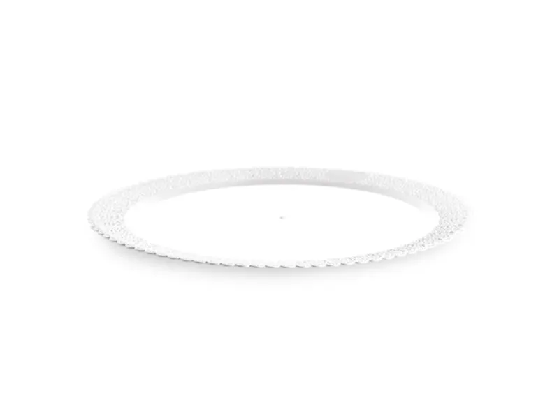 Dortový tác s krajkou kruh 42 cm bílý
