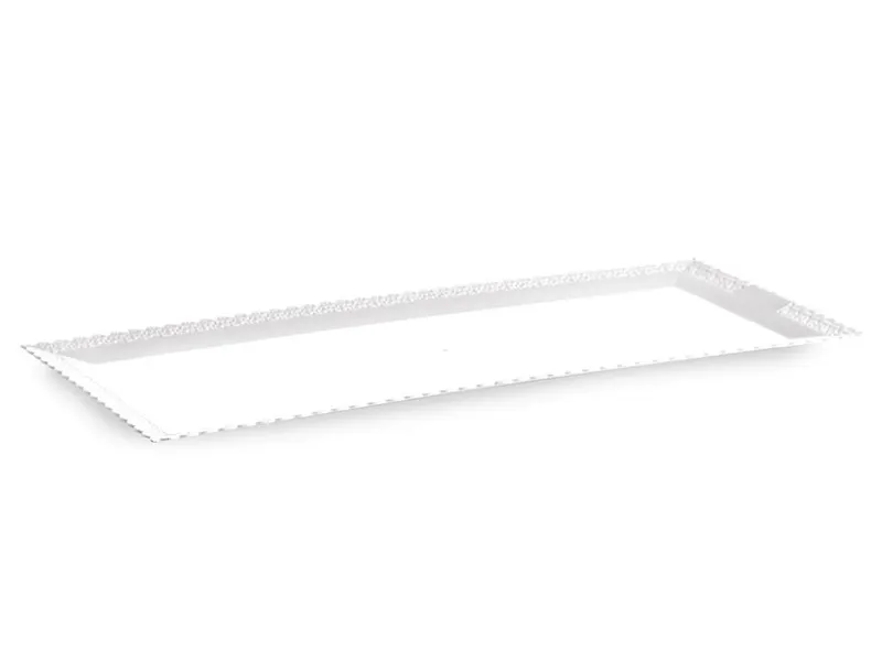 Plastový tác na roládu bílý 36 × 16 cm