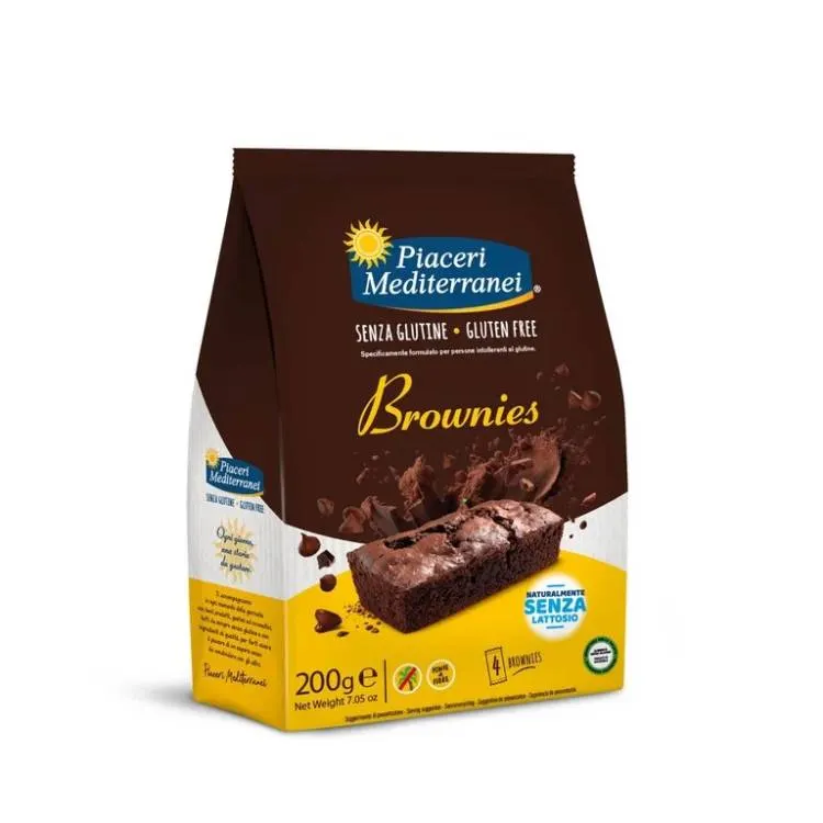 Bezlepkové brownies Piaceri Mediterranei 4 ks, 200 g