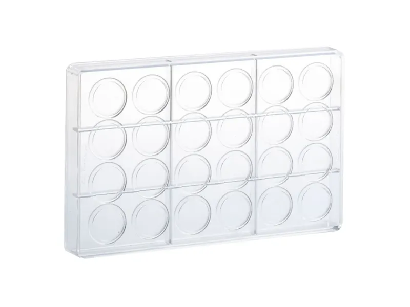 Forma na pralinky disk, 24 dutin, polykarbonát