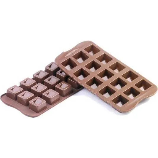 Silikonová forma na čokoládu Cubo, 15 dutin