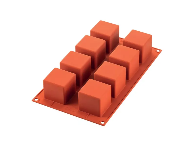 Silikonová forma Cube na pečení a dezerty, 8 ks