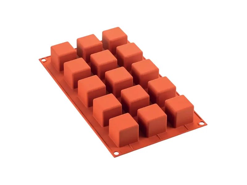 Silikonová forma Cube na pečení a dezerty, 15 ks