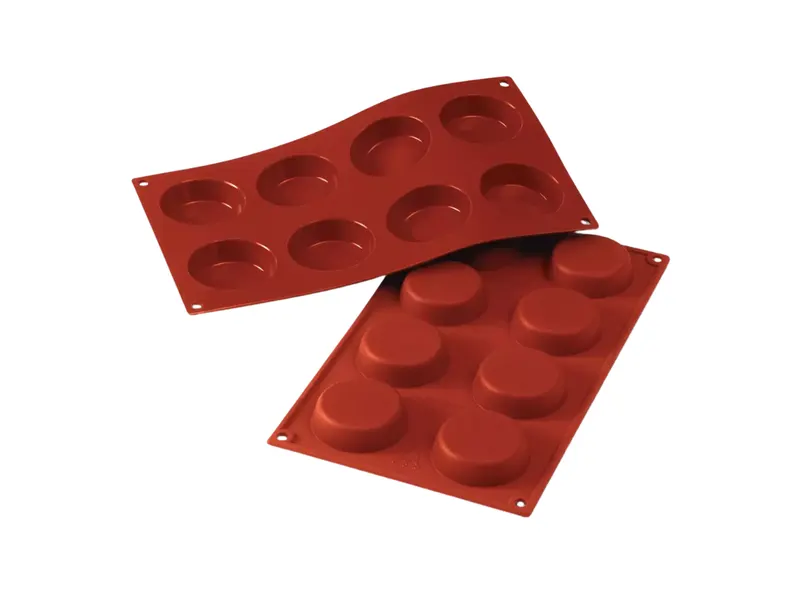 Silikonová forma Flan Mould na pečení a dezerty, 8 ks