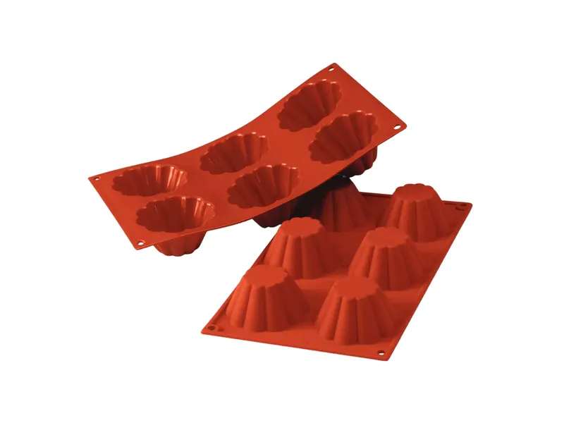 Silikonová forma Briochette na dezerty, 6 ks