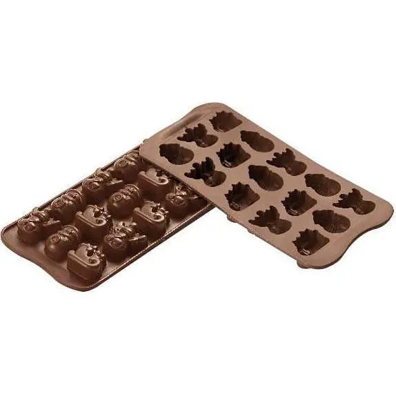 Silikonová forma na čokoládu Choco Winter, 15 dutin
