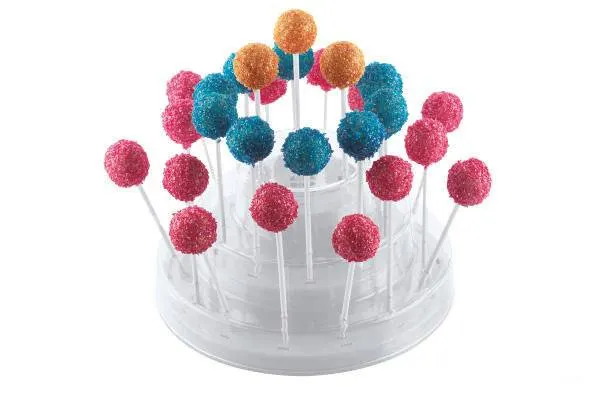 Stojan na cake pops bílý, kapacita 28 ks