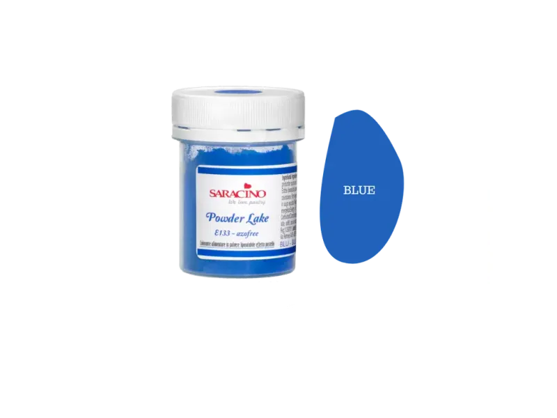 Prachová jedlá barva Pearl Blue, modrá, perleťová, 5 g