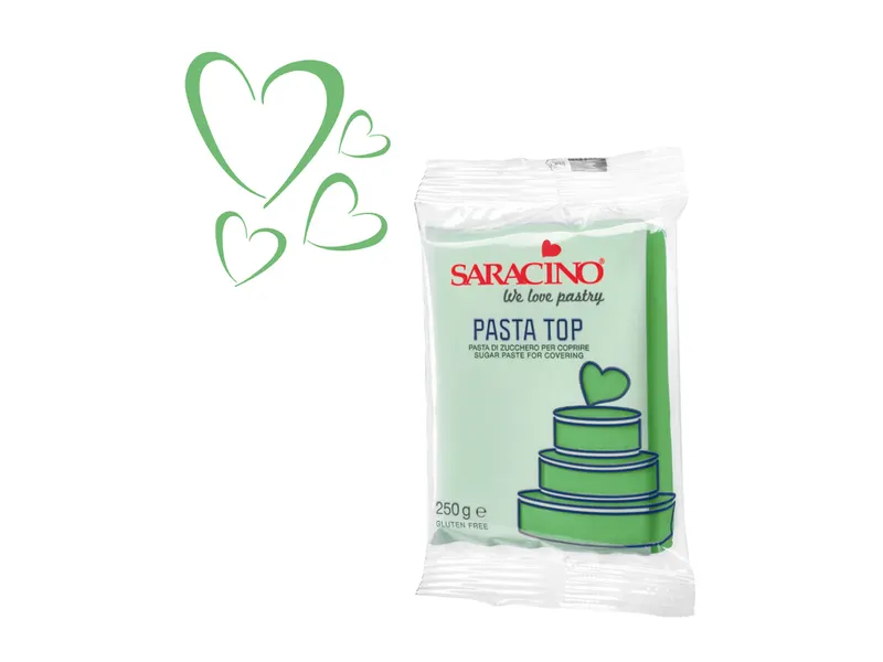 Pasta Top světle zelená, potahovací hmota 250 g